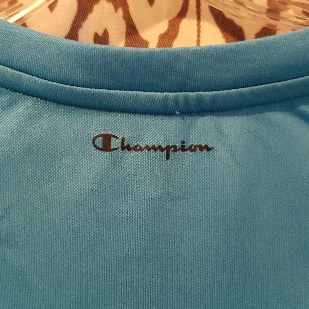 𝅺NWOT Champion Athleisure/Workout Top Sz M Teal - Picture 4 of 7